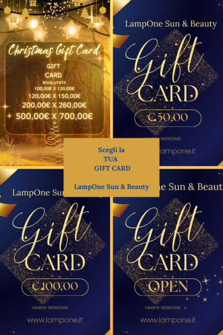 Gift Card Natale 2024! - LampOne Sun & Beauty